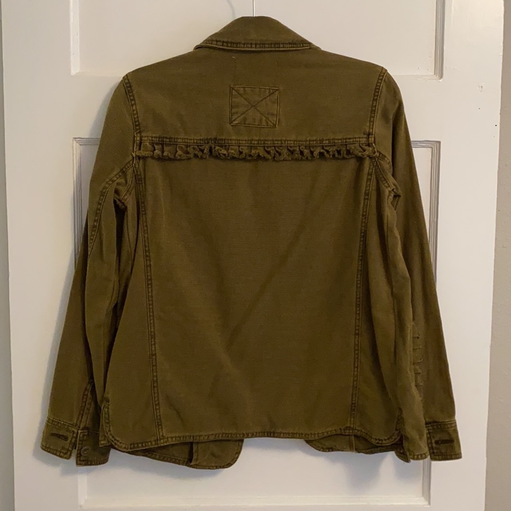 Anthropologie Ruffle Field Jacket - Picture 3 of 8